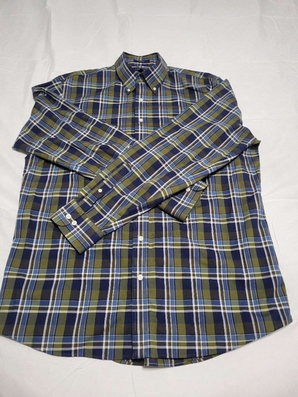 Lands’ End No Iron Twill Long Sleeve Shirt – Size Large Tall (LT)